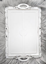 將圖片載入圖庫檢視器 Vintage White Mirror Tray - Rectangle