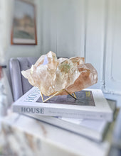 이미지를 갤러리 뷰어에 로드 , Himalayan Quartz x Green Phantom Cluster on Gold Stand - 3.91kg #6