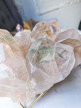 이미지를 갤러리 뷰어에 로드 , Himalayan Quartz x Green Phantom Cluster on Gold Stand - 3.91kg #6