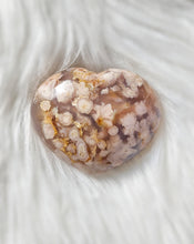 Load image into Gallery viewer, Amethyst Flower Agate Slab x Flower Agate Heart Set #114