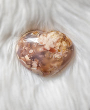 Load image into Gallery viewer, Amethyst Flower Agate Slab x Flower Agate Heart Set #114