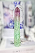 이미지를 갤러리 뷰어에 로드 , Watermelon Fluorite Tower - 495g #36