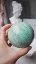 비디오를 갤러리 뷰어 Amazonite Sphere - 689g #1에 로드 및 재생