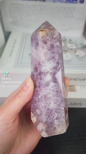 비디오를 갤러리 뷰어 Amethyst Flower Agate Tower - 352g #95에 로드 및 재생