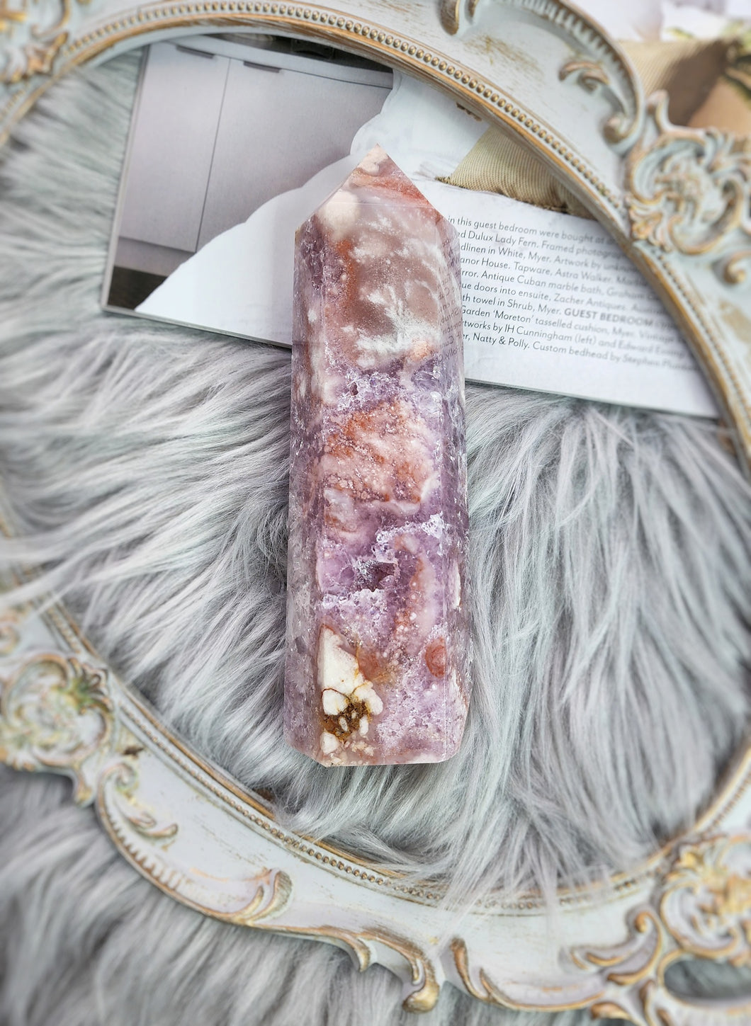 High Grade Pink Amethyst Tower - 590g #043