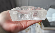 Cargar imagen en el visor de la galería, Clear Quartz Moon Bowl - small #101
