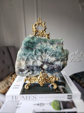 將圖片載入圖庫檢視器 Snowflake Rainbow Fluorite Slab - 1.31kg #1
