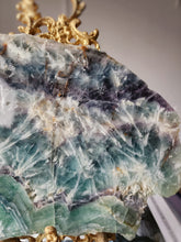 將圖片載入圖庫檢視器 Snowflake Rainbow Fluorite Slab - 1.31kg #1
