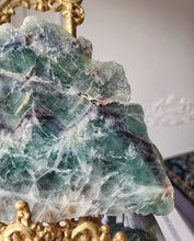 將圖片載入圖庫檢視器 Snowflake Rainbow Fluorite Slab - 1.1kg #2
