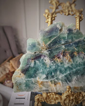 將圖片載入圖庫檢視器 Snowflake Rainbow Fluorite Slab - 1.1kg #2
