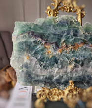 將圖片載入圖庫檢視器 Snowflake Rainbow Fluorite Slab - 1.72kg #3
