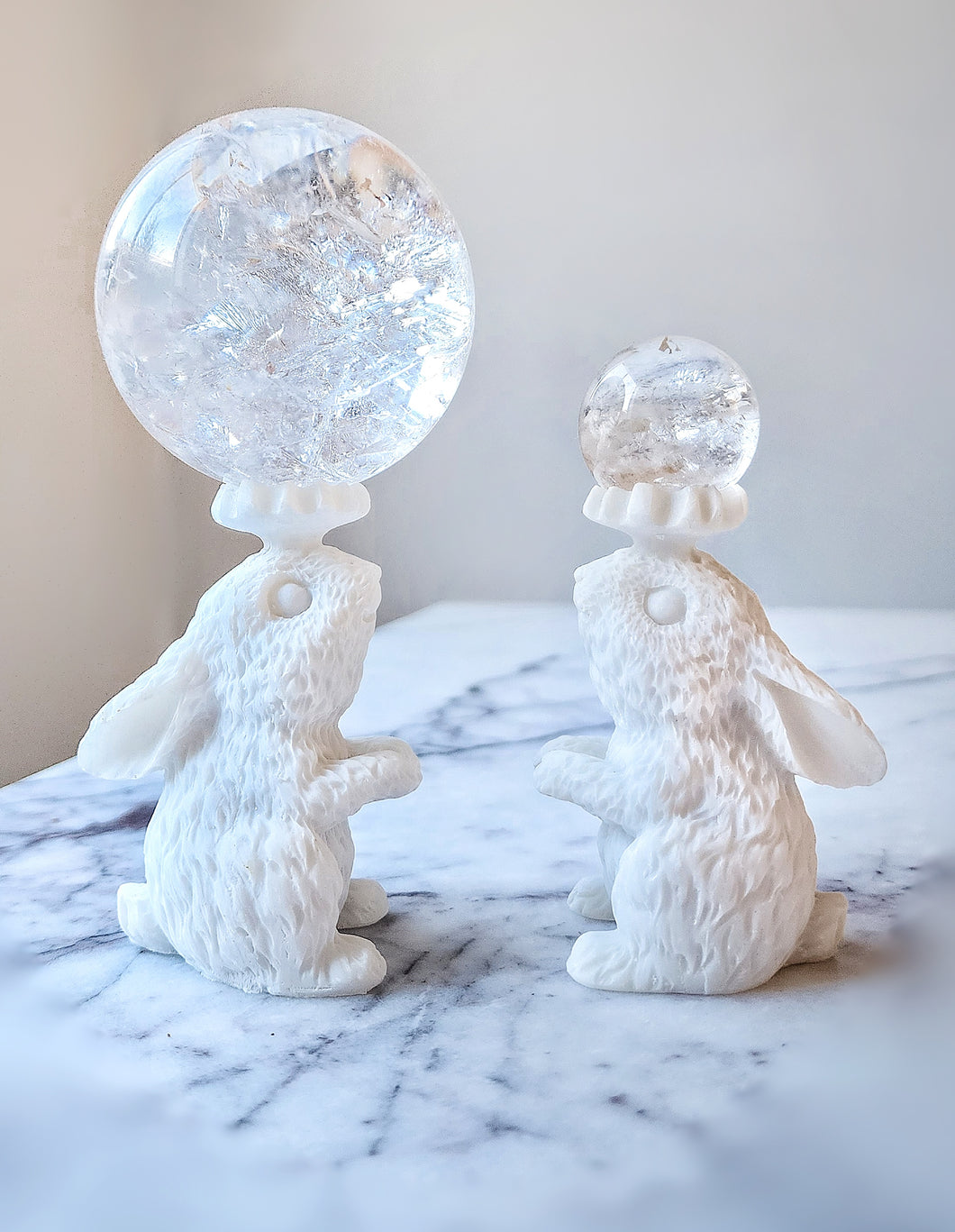 White Rabbit Sphere Stand - Resin