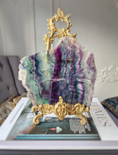 將圖片載入圖庫檢視器 Rainbow Fluorite Slab - 897g #134
