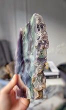 將圖片載入圖庫檢視器 Rainbow Fluorite Slab - 897g #134
