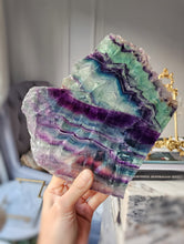 將圖片載入圖庫檢視器 Rainbow Fluorite Slab - 897g #134
