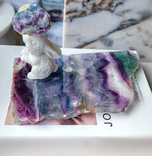 이미지를 갤러리 뷰어에 로드 , Rainbow Fluorite Slab - 784g #132
