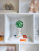 Cargar imagen en el visor de la galería, Large Green Fluorite Sphere - 2.59kg #R1
