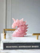 Load image into Gallery viewer, Rose Quartz Unicorn - 431g #164
