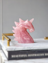 Load image into Gallery viewer, Rose Quartz Unicorn - 431g #164
