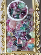 Load image into Gallery viewer, Rainbow Fluorite Tumbled Stones
