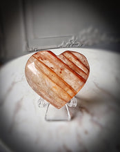 Load image into Gallery viewer, Fire Quartz / Red Hematoid Heart #218
