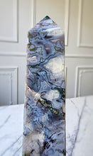 將圖片載入圖庫檢視器 Large Blue Moss Agate Tower - 2kg #99
