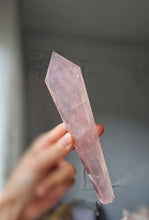 Load image into Gallery viewer, Rose Quartz Wand - 232g #119
