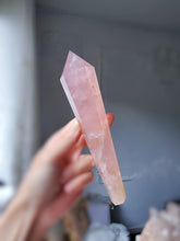 Load image into Gallery viewer, Rose Quartz Wand - 261g #121
