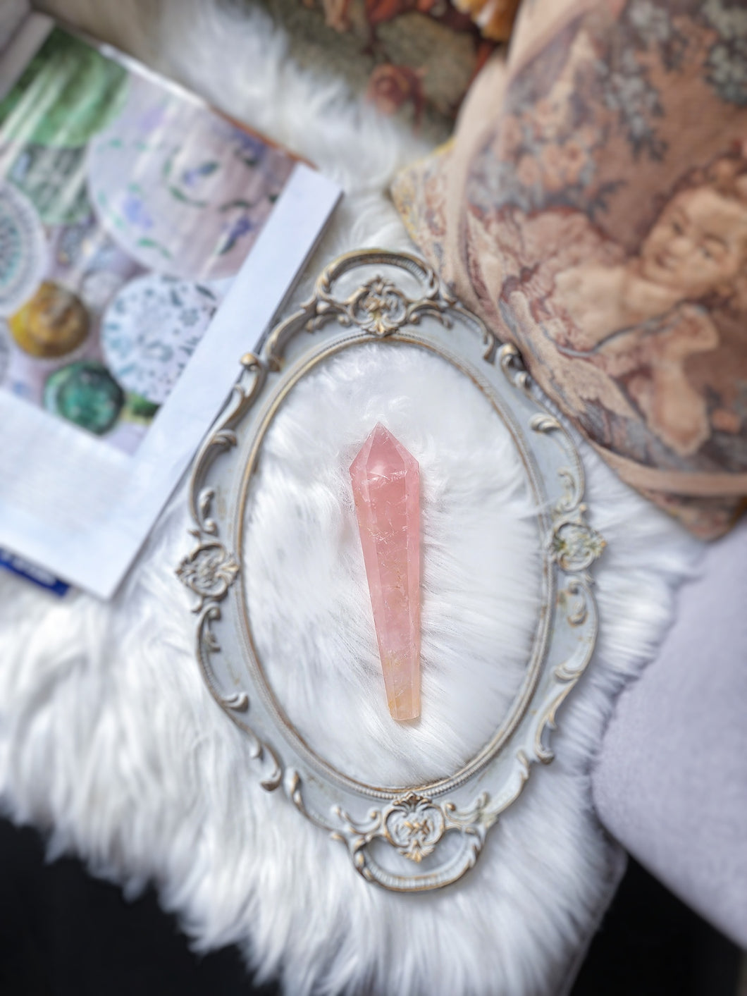 Rose Quartz Wand - 261g #121