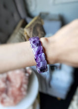 Load image into Gallery viewer, Chevron Amethyst Bracelet - Rectangle
