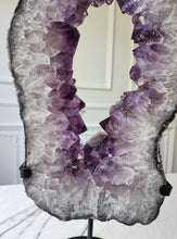 Load image into Gallery viewer, Large Amethyst Portal / Slab on stand - 4.16kg #1
