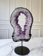 Load image into Gallery viewer, Large Amethyst Portal / Slab on stand - 4.16kg #1
