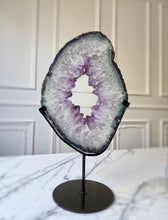 Load image into Gallery viewer, Large Amethyst Portal / Slab on stand - 4.47kg #3
