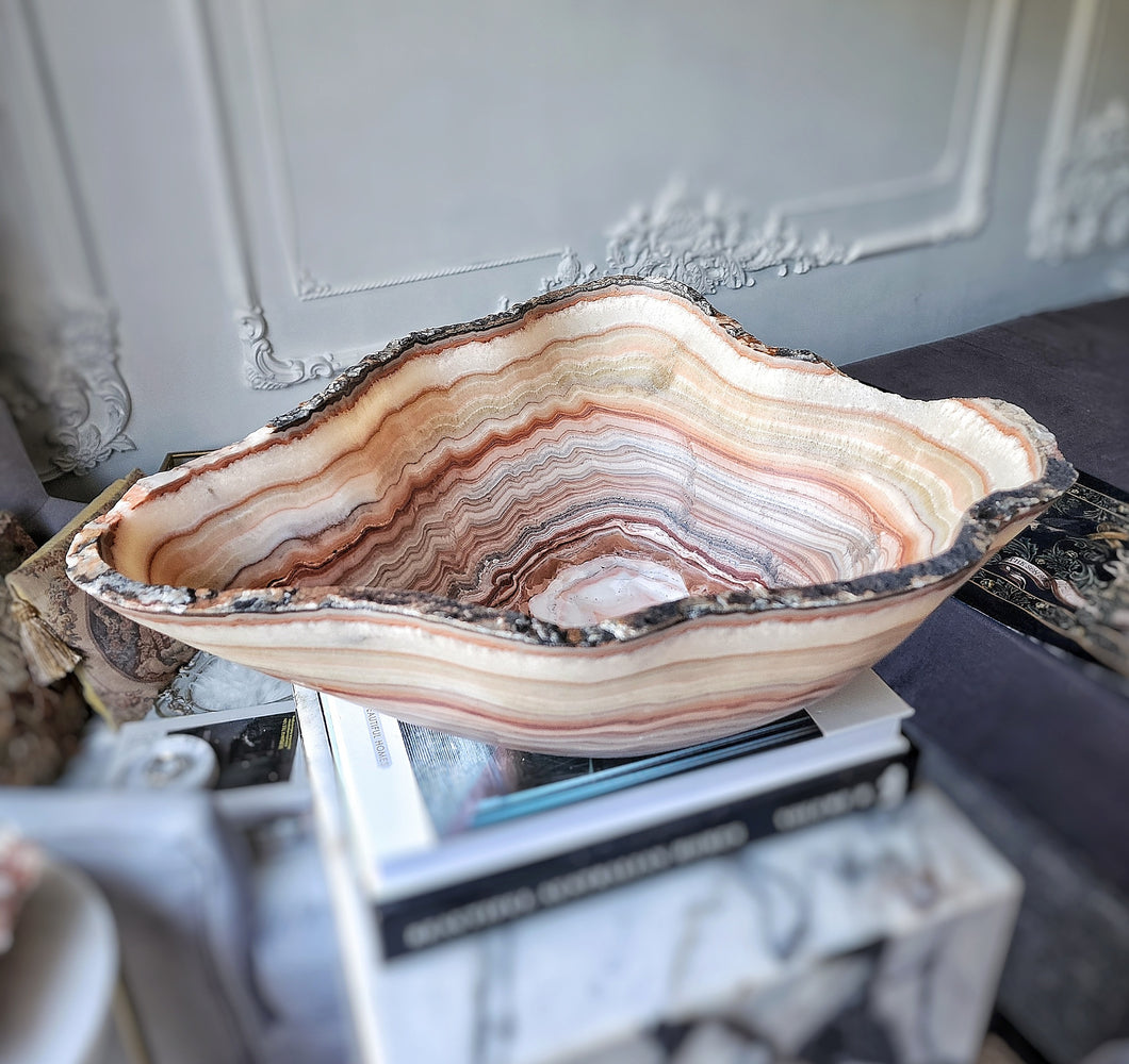 Large Mexican Onyx Bowl - 5.28kg