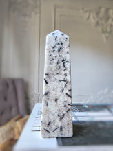 將圖片載入圖庫檢視器 Black &amp; White Quartz Tower - 588g #117
