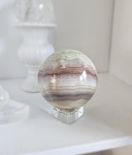 이미지를 갤러리 뷰어에 로드 , Pink Banded Calcite Sphere - 792g #36
