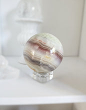 이미지를 갤러리 뷰어에 로드 , Pink Banded Calcite Sphere - 792g #36
