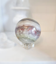 Load image into Gallery viewer, Pink Banded Calcite Sphere - 866g #131
