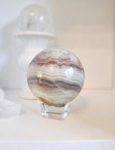 Load image into Gallery viewer, Pink Banded Calcite Sphere - 866g #131
