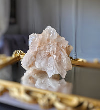 Load image into Gallery viewer, Elestial Peach Himalayan Quartz - Double sided 722g #147
