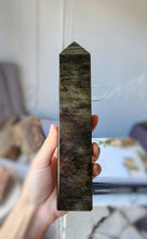 Load image into Gallery viewer, Golden Sheen Obsidian Tower - 522g #128

