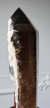 Cargar imagen en el visor de la galería, Rutilated Smoky Citrine Tower | Half Raw Half Polished on stand -  1.62kg #143
