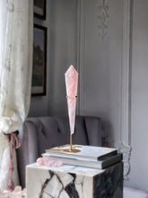 Load image into Gallery viewer, Rose Quartz Wand on Gold Stand - 741g #6
