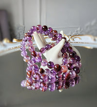 Cargar imagen en el visor de la galería, Amethyst x Lodolite / Garden Quartz Bracelet
