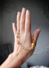 Load image into Gallery viewer, Citrine x Golden Tiger Eye x Strawberry Quartz Bracelet
