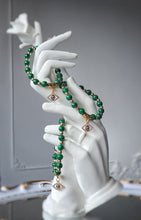 Load image into Gallery viewer, Malachite Evil Eye Bracelet
