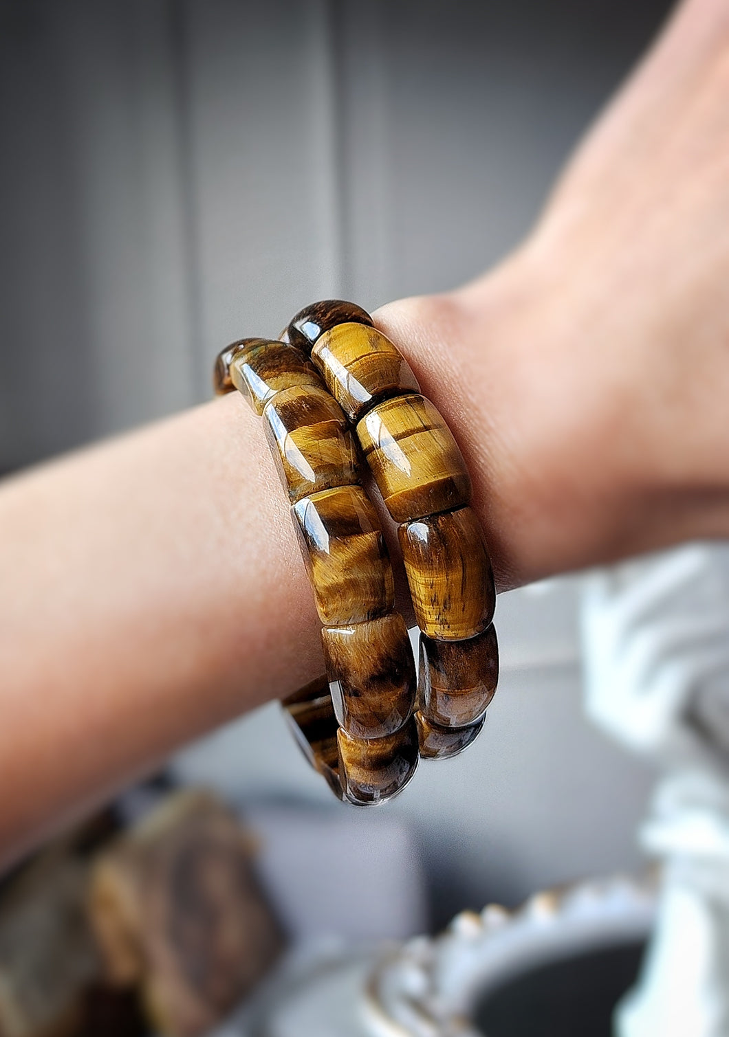 Tiger Eye Bracelet - Rectangle