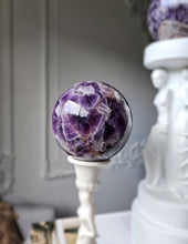 Load image into Gallery viewer, Chevron Amethyst Sphere - 750g #98
