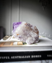 將圖片載入圖庫檢視器 Elestial Amethyst Half Raw Half Polished Cluster - 1.32kg #16
