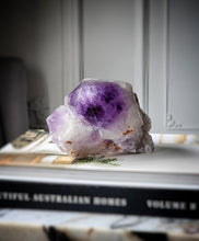 將圖片載入圖庫檢視器 Elestial Amethyst Half Raw Half Polished Cluster - 1.32kg #16
